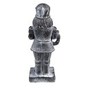 Clayre & Eef Figur Nussknacker 21 cm Grau Polyresin
