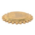 Clayre & Eef Bol de décoration Ø 20x2 cm Couleur or Plastique Rond Branches