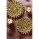 Clayre & Eef Bol de décoration Ø 20x2 cm Couleur or Plastique Rond Branches