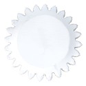 Clayre & Eef Decorative Bowl Ø 20x1 cm White Gold colored Plastic Round Branches