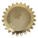 Clayre & Eef Dekoration Schale Ø 25x1 cm Goldfarbig Kunststoff Rund Zweigen