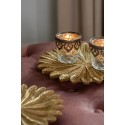 Clayre & Eef Dekoration Schale Ø 25x1 cm Goldfarbig Kunststoff Rund Zweigen