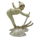 Clayre & Eef Figurine Enfant 19 cm Beige Couleur or Polyrésine