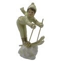 Clayre & Eef Figurine Enfant 19 cm Beige Couleur or Polyrésine