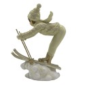 Clayre & Eef Figurine Enfant 19 cm Beige Couleur or Polyrésine