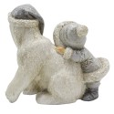 Clayre & Eef Beeld Kind 11 cm Wit Polyresin