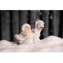 Clayre & Eef Beeld Kind 11 cm Wit Polyresin