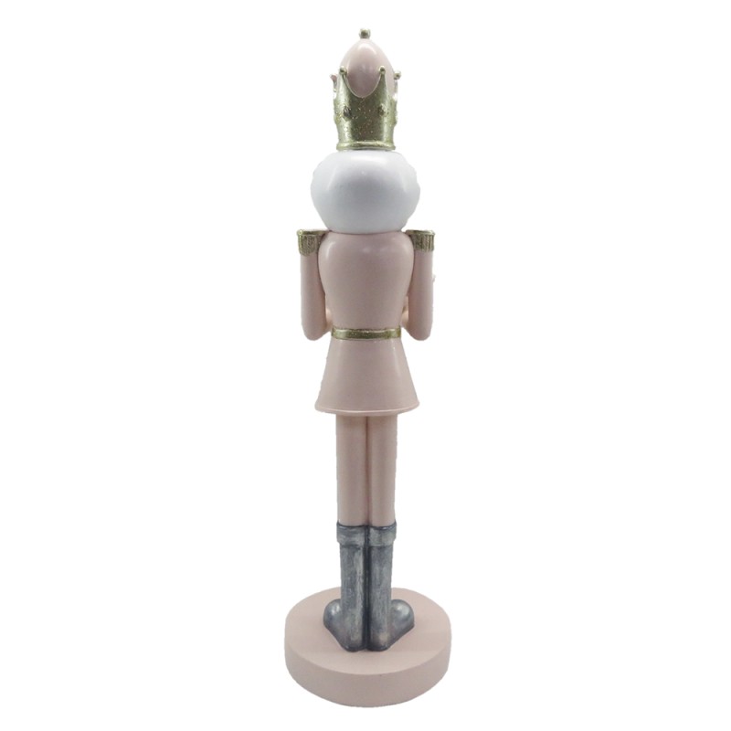 Clayre & Eef Figurine Nutcracker 40 cm Pink Polyresin