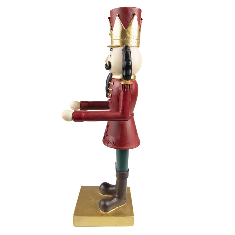 Clayre & Eef Figurine Nutcracker 35 cm Red Polyresin