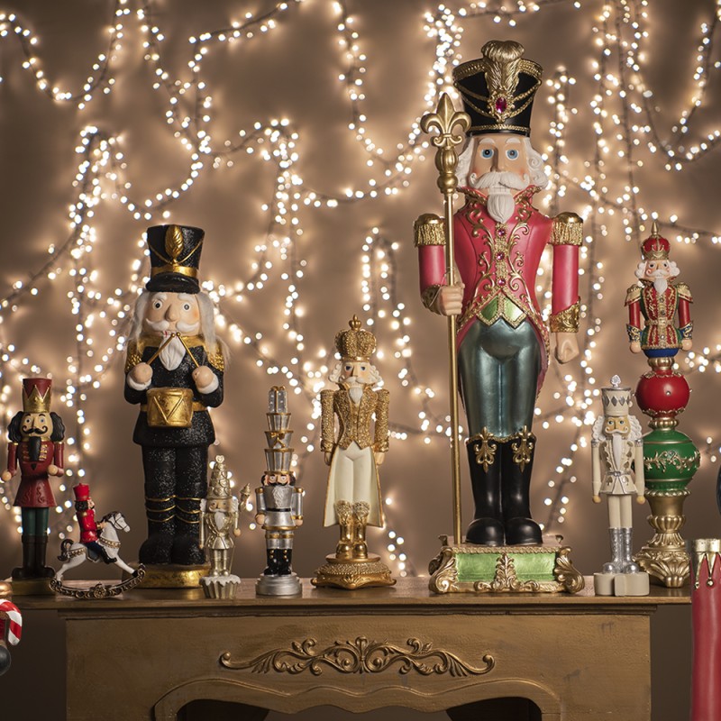 Clayre & Eef Figurine Nutcracker 35 cm Red Polyresin