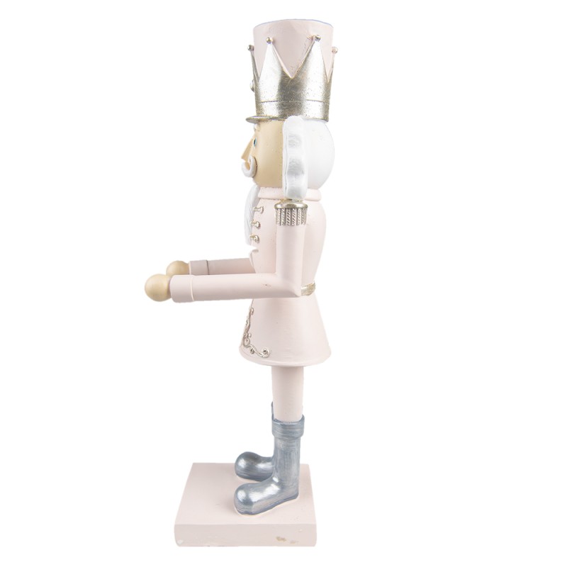 Clayre & Eef Figurine Nutcracker 35 cm Pink Polyresin