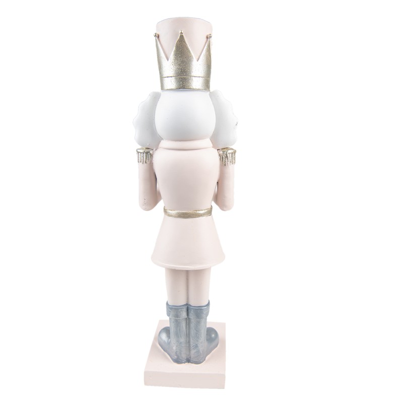 Clayre & Eef Figurine Nutcracker 35 cm Pink Polyresin