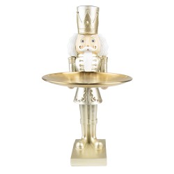 Clayre & Eef Figurine Nutcracker 35 cm Gold colored Polyresin