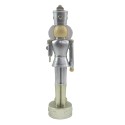 Clayre & Eef Beeld Notenkraker 24 cm Zilverkleurig Wit Polyresin