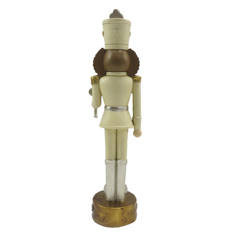 Clayre & Eef Statuetta Schiaccianoci 24 cm Beige Marrone  Poliresina
