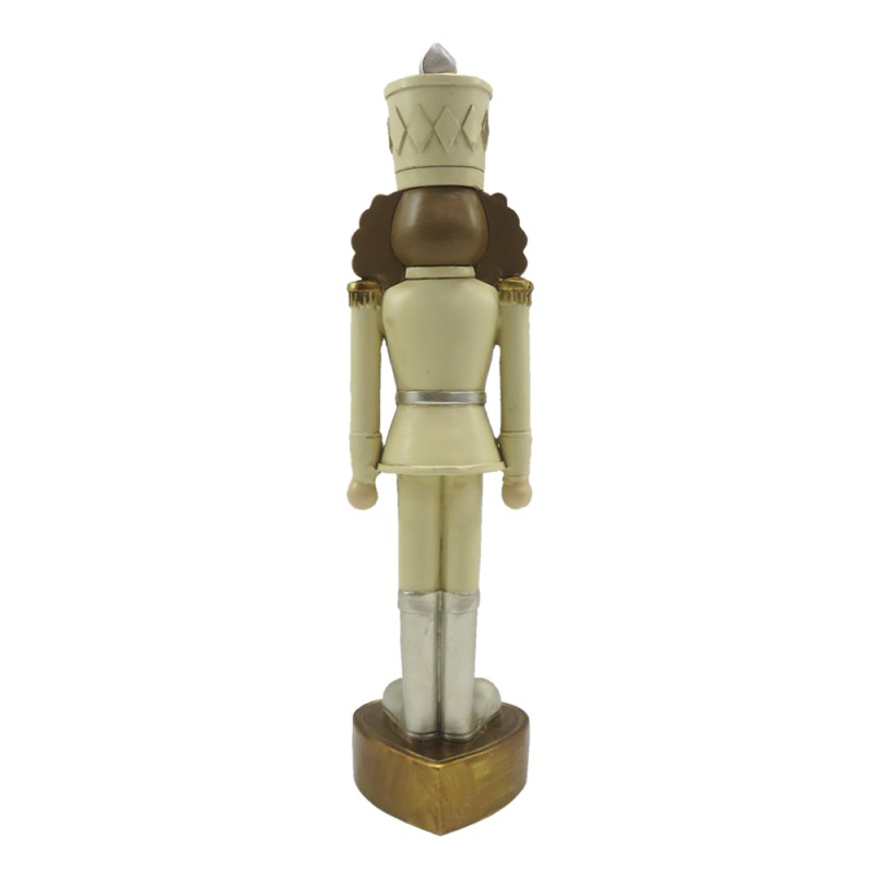 Clayre & Eef Figur Nussknacker 24 cm Beige Braun Polyresin