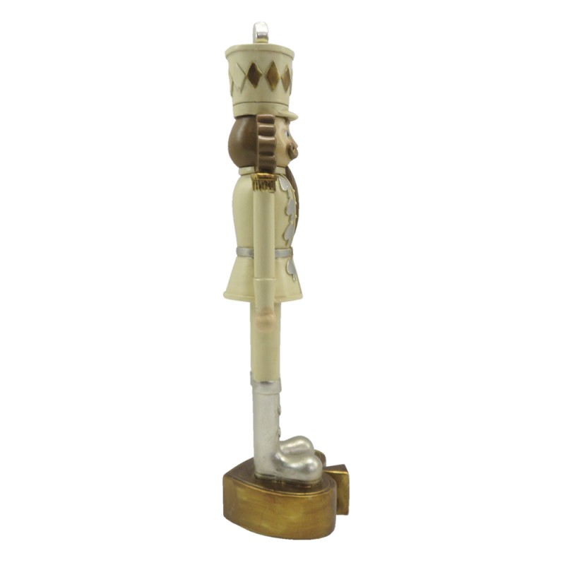 Clayre & Eef Figur Nussknacker 24 cm Beige Braun Polyresin