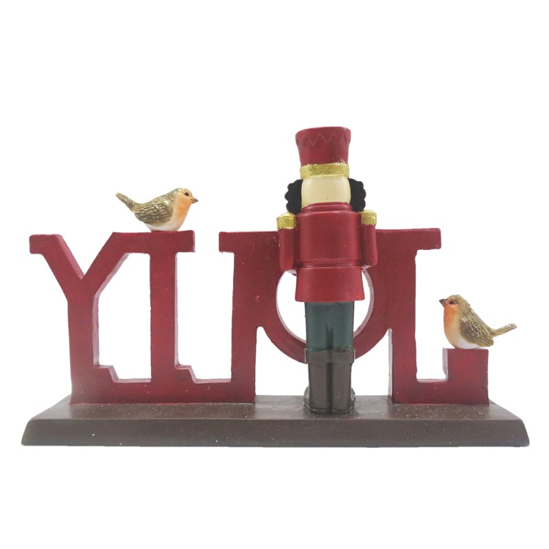 Clayre & Eef Figurine Nutcracker 18 cm Red Polyresin Jolly