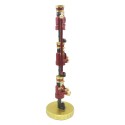 Clayre & Eef Figur Nussknacker 30 cm Rot Goldfarbig Polyresin Merry Christmas