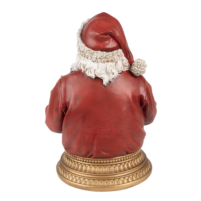 Clayre & Eef Christmas Decoration Figurine Santa Claus 29 cm Red Polyresin