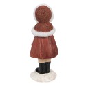 Clayre & Eef Figurine Enfant 13 cm Rouge Polyrésine