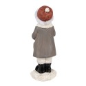 Clayre & Eef Beeld Kind 14 cm Grijs Polyresin