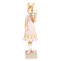 Clayre & Eef Statuetta Coniglio 28 cm Marrone Rosa  Poliresina