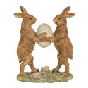 Clayre & Eef Figurine Rabbit 21 cm Brown Polyresin