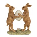 Clayre & Eef Figurine Rabbit 21 cm Brown Polyresin