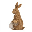 Clayre & Eef Statuetta Coniglio 14 cm Marrone Poliresina