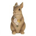 Clayre & Eef Figurine Rabbit 14 cm Brown Polyresin