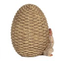 Clayre & Eef Figur Huhn 10 cm Braun Polyresin