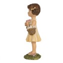 Clayre & Eef Beeld Meisje 13 cm Geel Polyresin