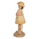 Clayre & Eef Statuetta Ragazza 15 cm Beige Poliresina
