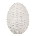 Clayre & Eef Figurine Œuf 20 cm Blanc Polyrésine