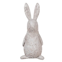 Clayre & Eef Statuetta Coniglio 26 cm Beige Poliresina