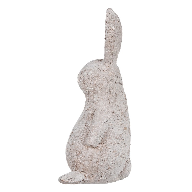 Clayre & Eef Figurine Lapin 26 cm Beige Polyrésine