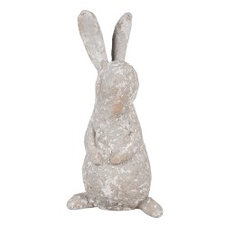 Clayre & Eef Beeld Konijn 31 cm Beige Polyresin