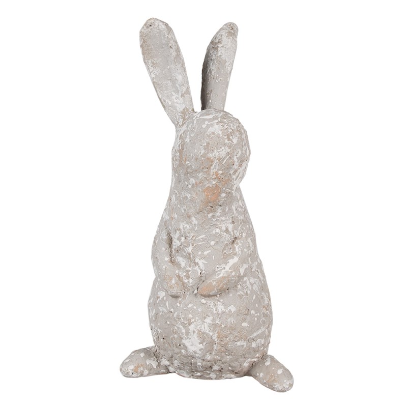 Clayre & Eef Figurine Lapin 31 cm Beige Polyrésine