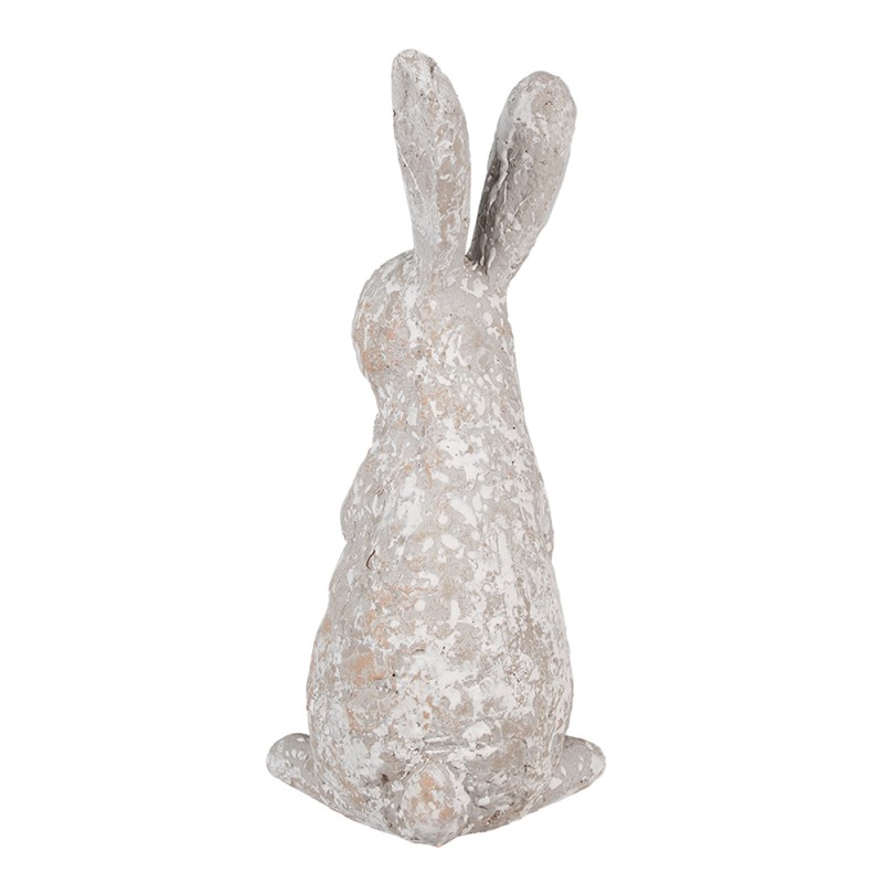 Clayre & Eef Figurine Lapin 31 cm Beige Polyrésine