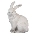 Clayre & Eef Statuetta Coniglio 21 cm Beige Poliresina