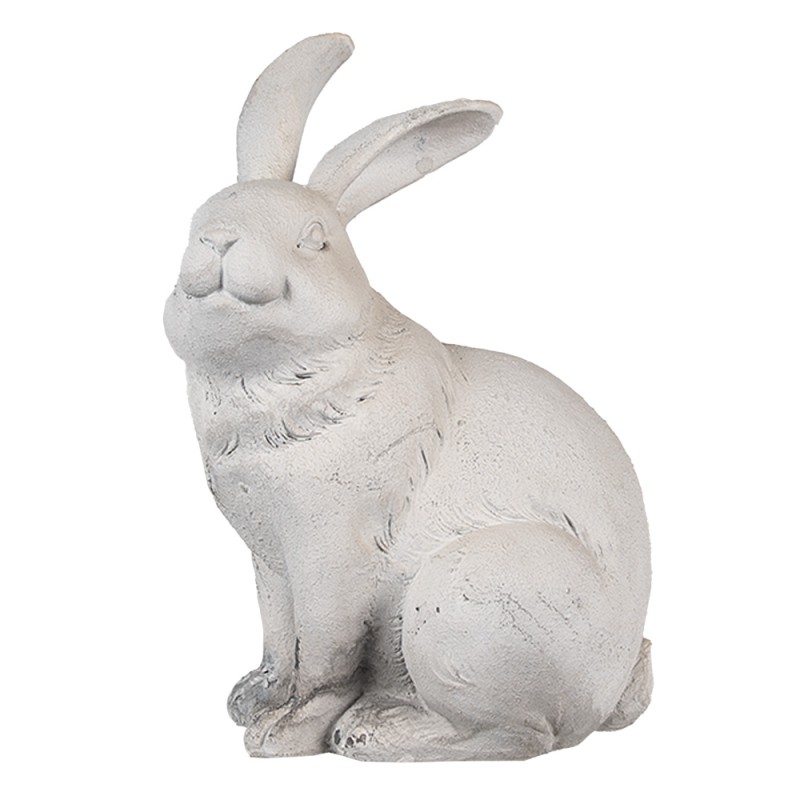 Clayre & Eef Statuetta Coniglio 21 cm Beige Poliresina