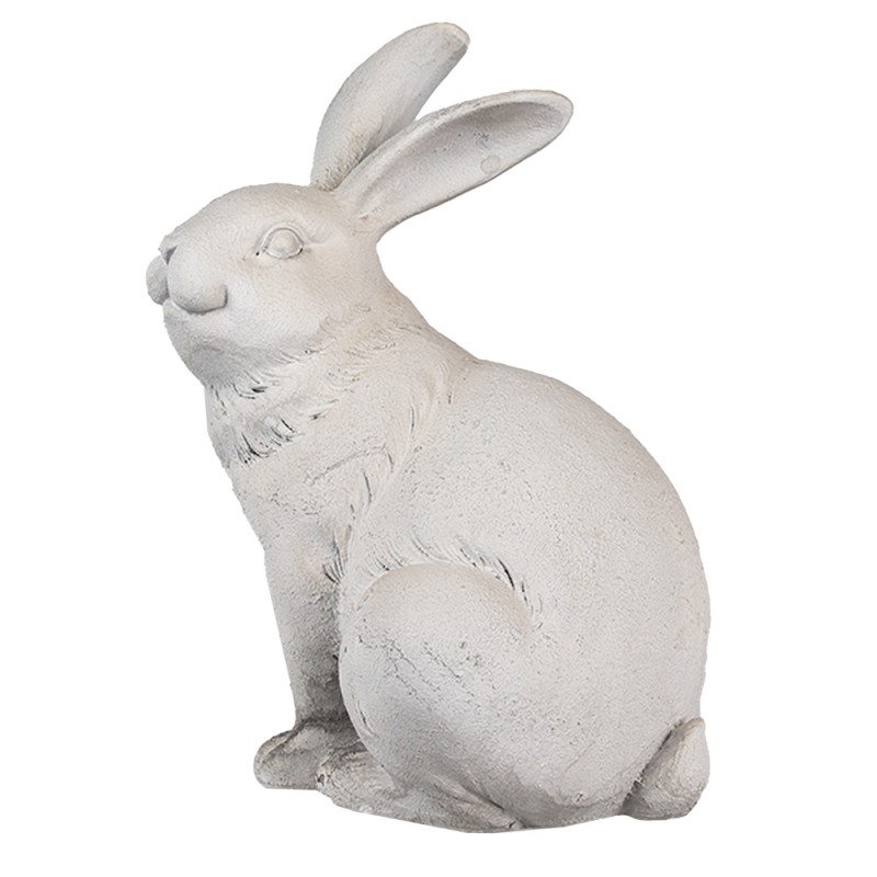 Clayre & Eef Statuetta Coniglio 21 cm Beige Poliresina