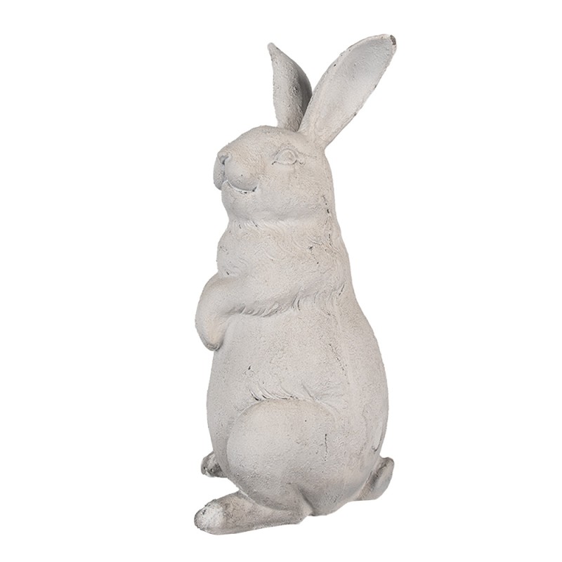 Clayre & Eef Figurine Lapin 26 cm Beige Polyrésine