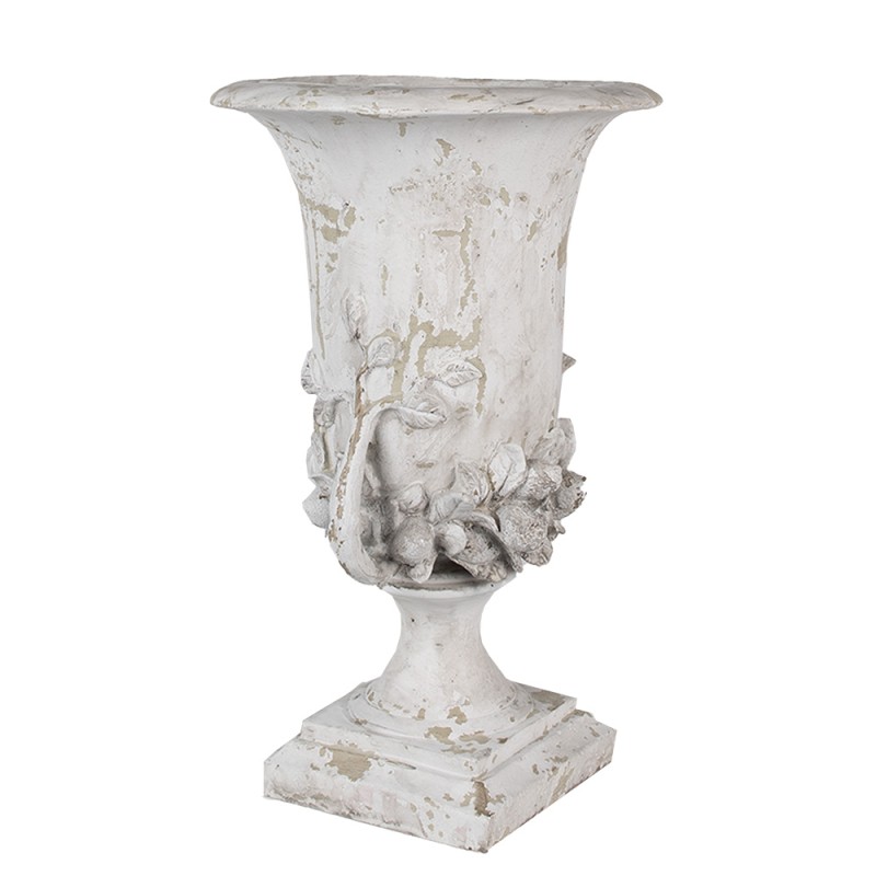 Clayre & Eef Pot de fleurs 46 cm Beige Polyrésine