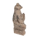 Clayre & Eef Decorative Figurine Frog 27x17x37 cm Brown Polyresin