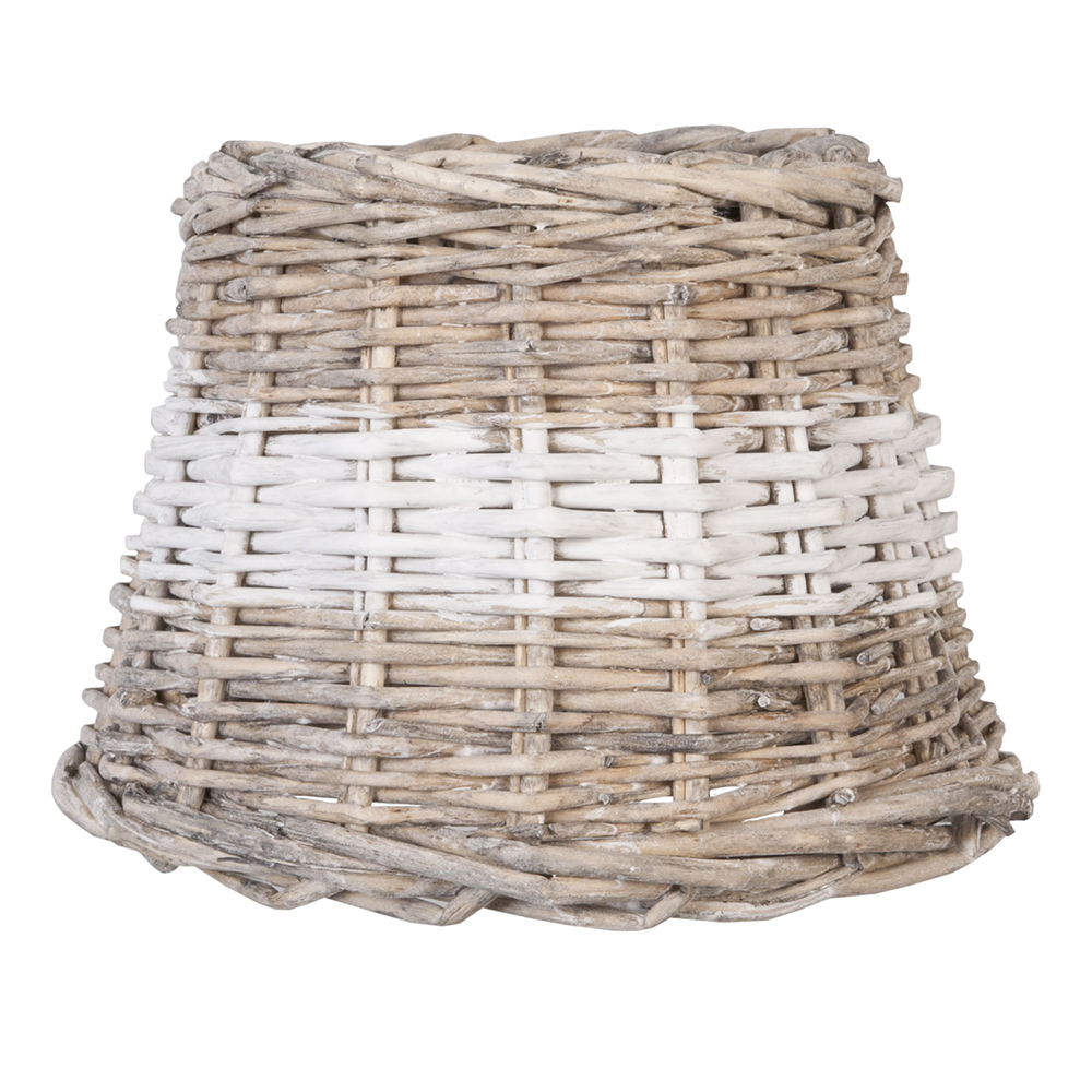 Clayre&Eef LampenkapØ 20x15 cm Beige Rotan afbeelding