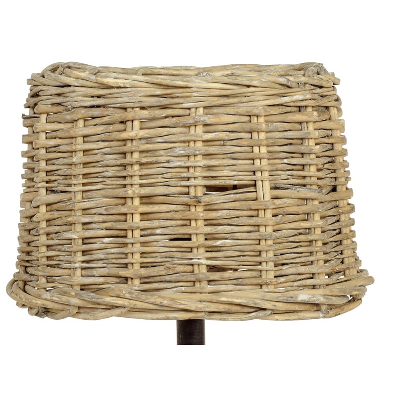 Clayre & Eef Lampshade 25x18x16 cm Beige Rattan Round