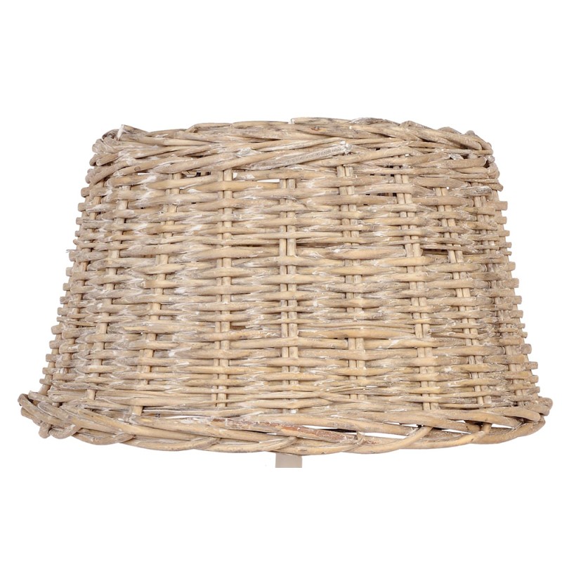 Clayre & Eef Lampshade Ø 38x22 cm Beige Rattan Round