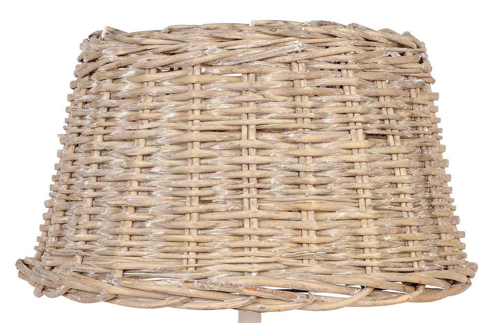 Clayre&Eef LampenkapØ 38x22 cm Beige Rotan afbeelding